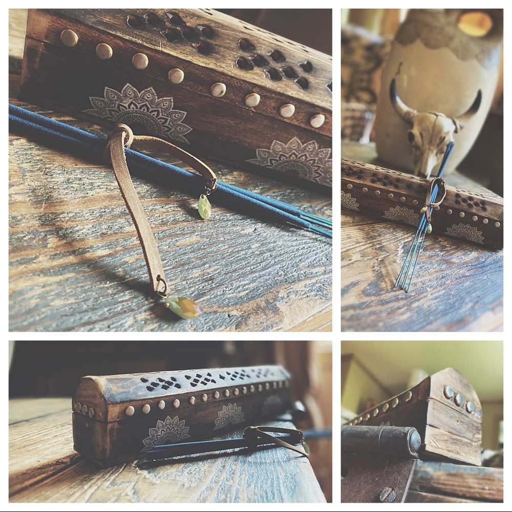 Rustic Studded Burner & Baby Powder Incense